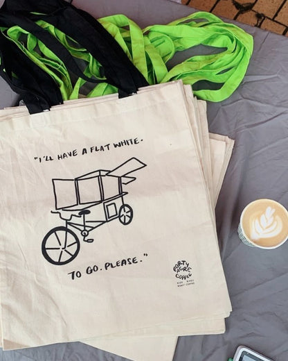The Flat White Tote - Green