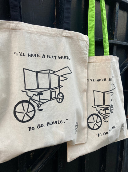The Flat White Tote - Green